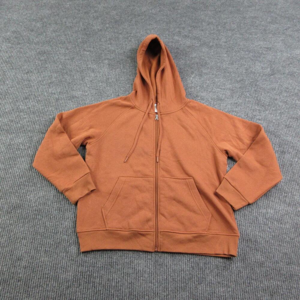 Body Glove Hoodie Womens L Brown Full Zip Lined Fleece Hooded Insulated NWT
